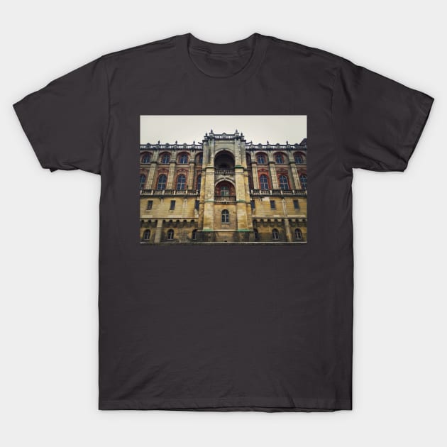 Saint-Germain-en-Laye facade T-Shirt by psychoshadow